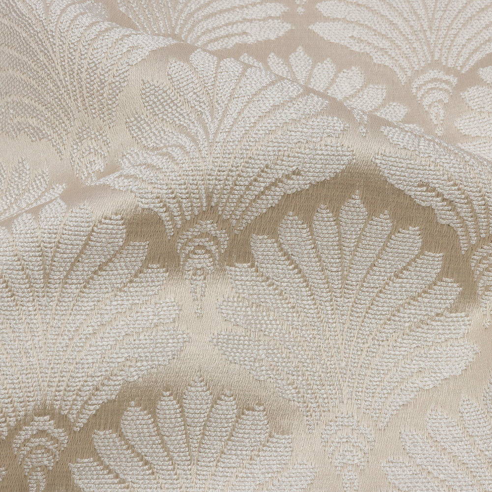 Drapery Jacquard - Oyster Palm Fans - British Imported - Joann Fabrics