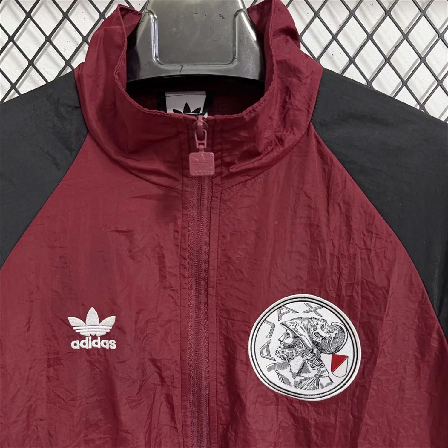 Ajax 25-26 Training Windbreaker Jacket - Wine Red - UnitedFutballJersey