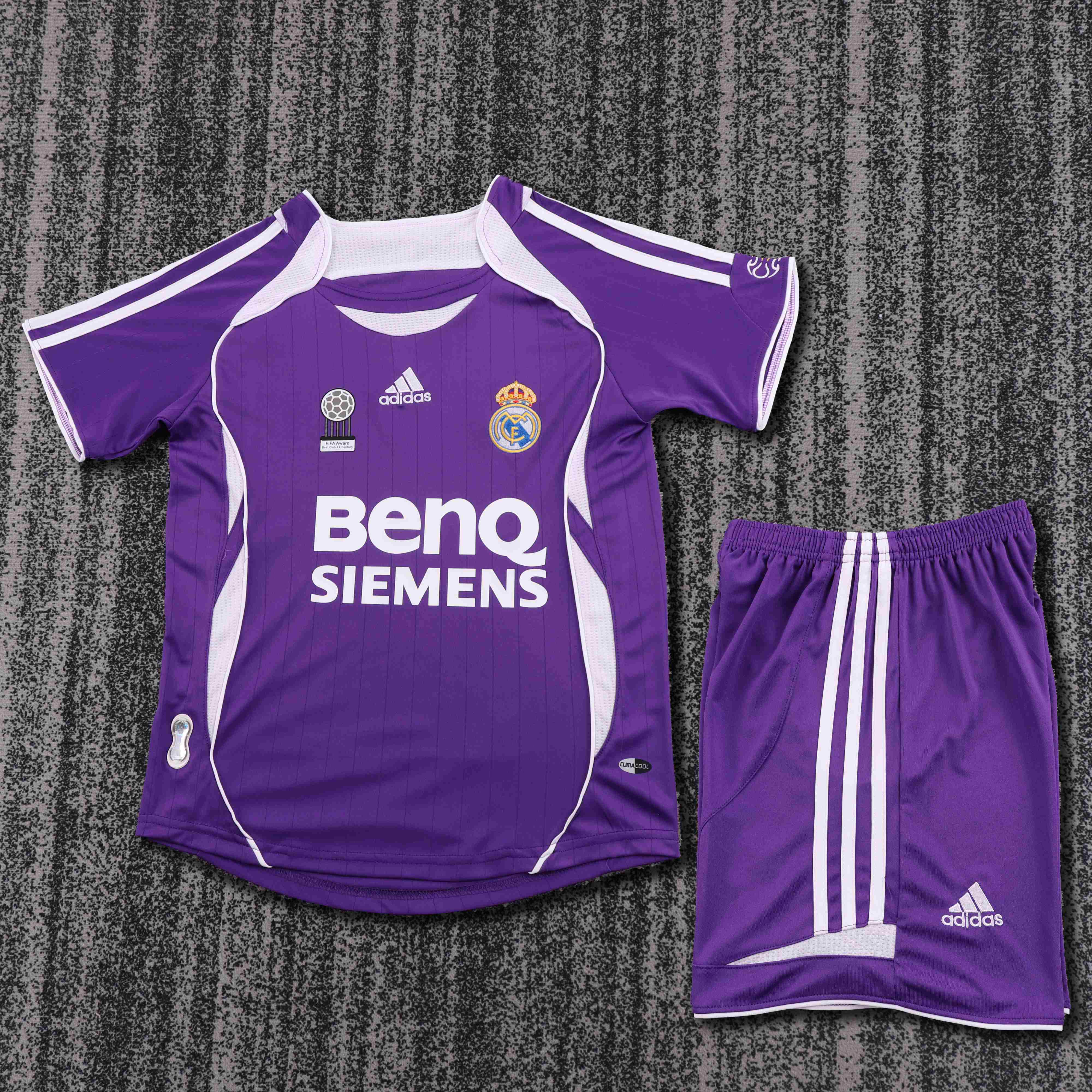 2006-2007 Retro Real Madrid Away Football Shirt 1:1 Thai Quality Kids Size