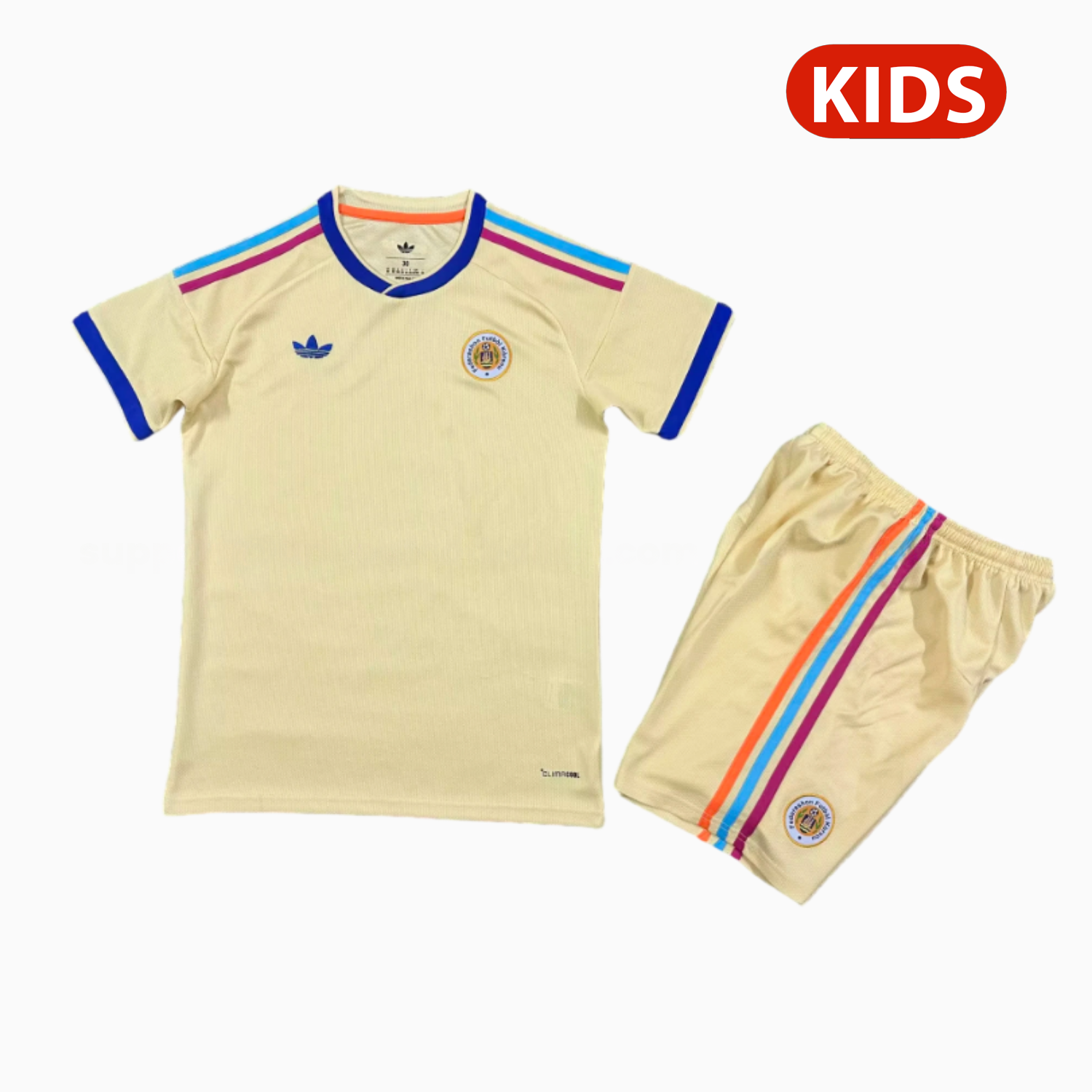 Curaçao 25-26 Away Yellow Kids Kit - UnitedFutballJersey