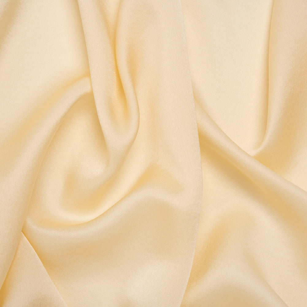 Satin Faced Silk Chiffon - Cream - Famous Australian Designer Deadstock - Joann Fabrics
