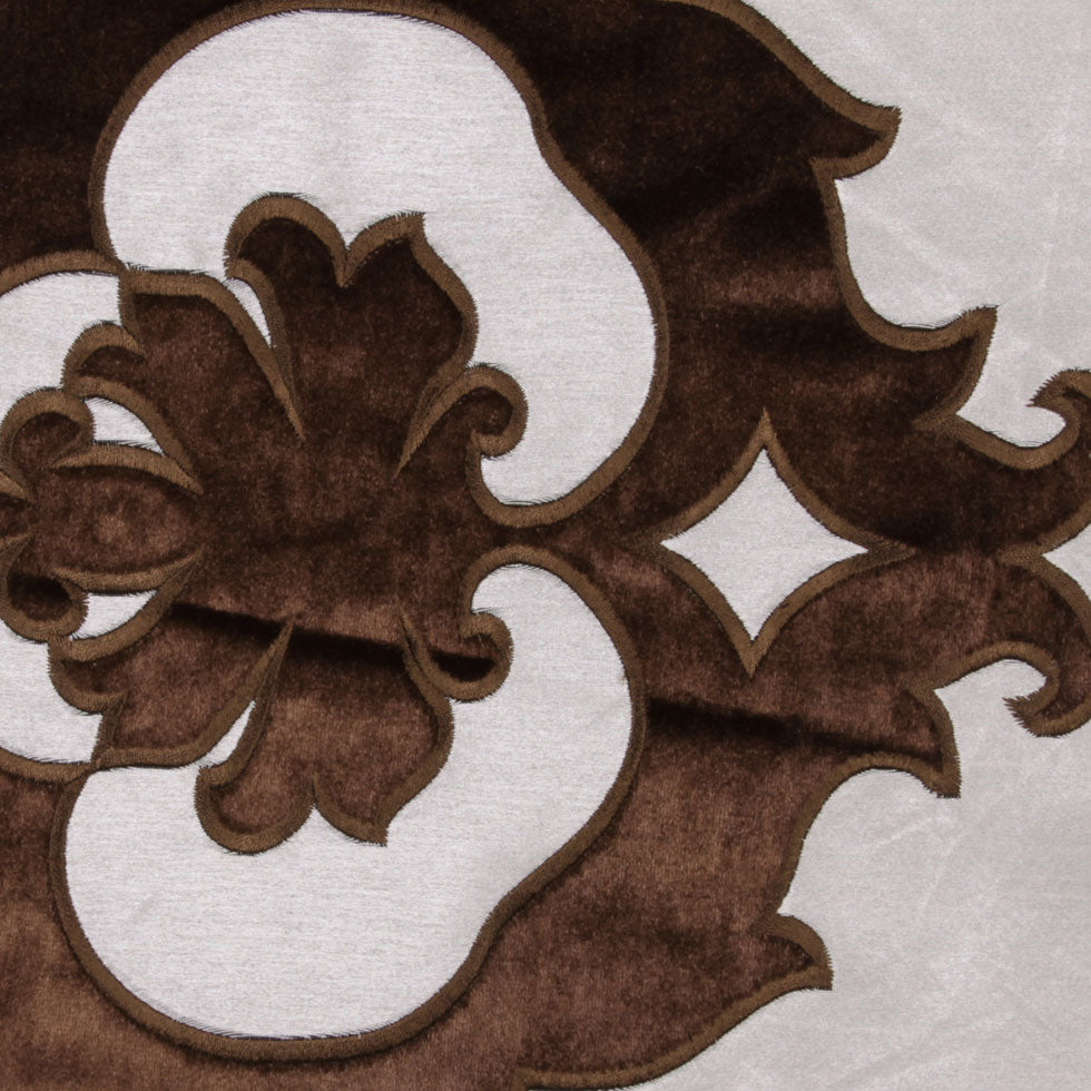 Brown/Cream Floral Velvet - Joann Fabrics