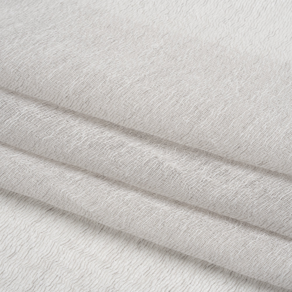 Wrinkled Look Loosely Woven Double Wide Drapery Sheers Fabric - Pebble - British Imported - Joann Fabrics