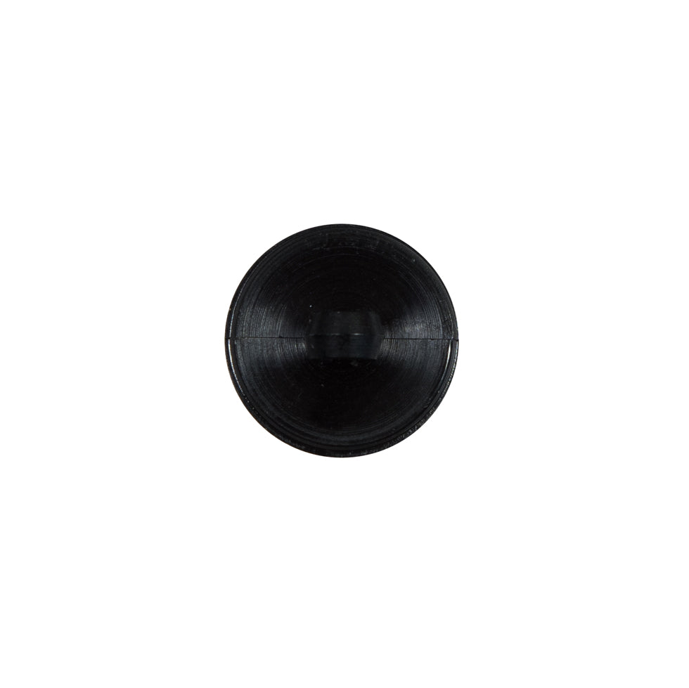 Italian Black Floral Nylon Button with Rhinestone Core - 20L/12.5mm - Joann Fabrics