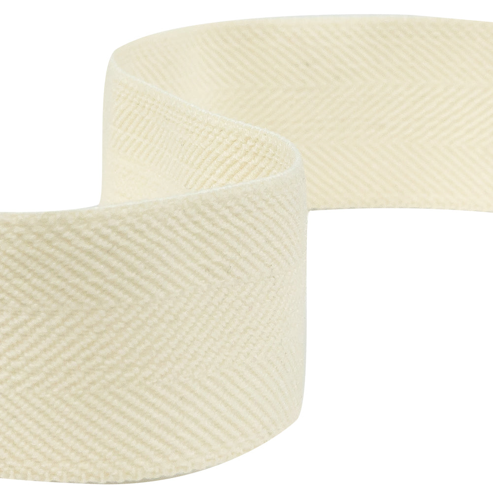 Italian Cloud Cream Stretch Twill Tape - 1