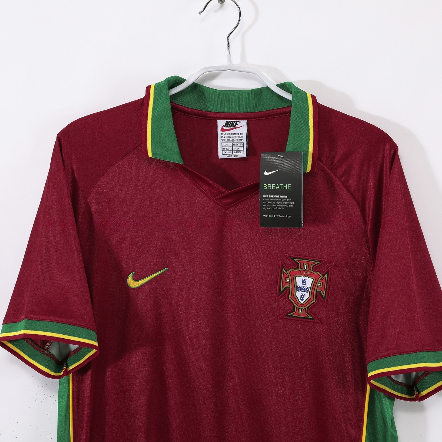Retro Portugal 1998 Home Jersey - UnitedFutballJersey