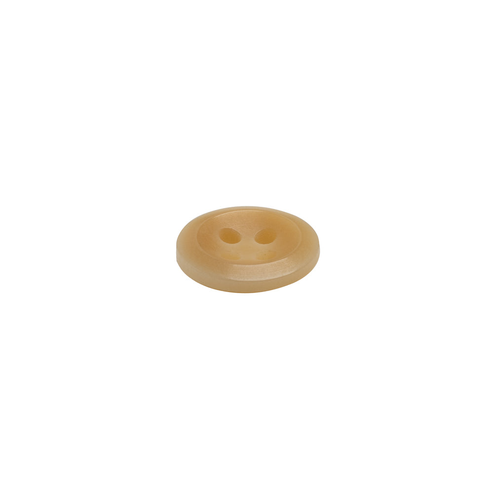 Horn 4-Hole Button - 18L/11.5mm - Beige Dish-Shaped - Joann Fabrics