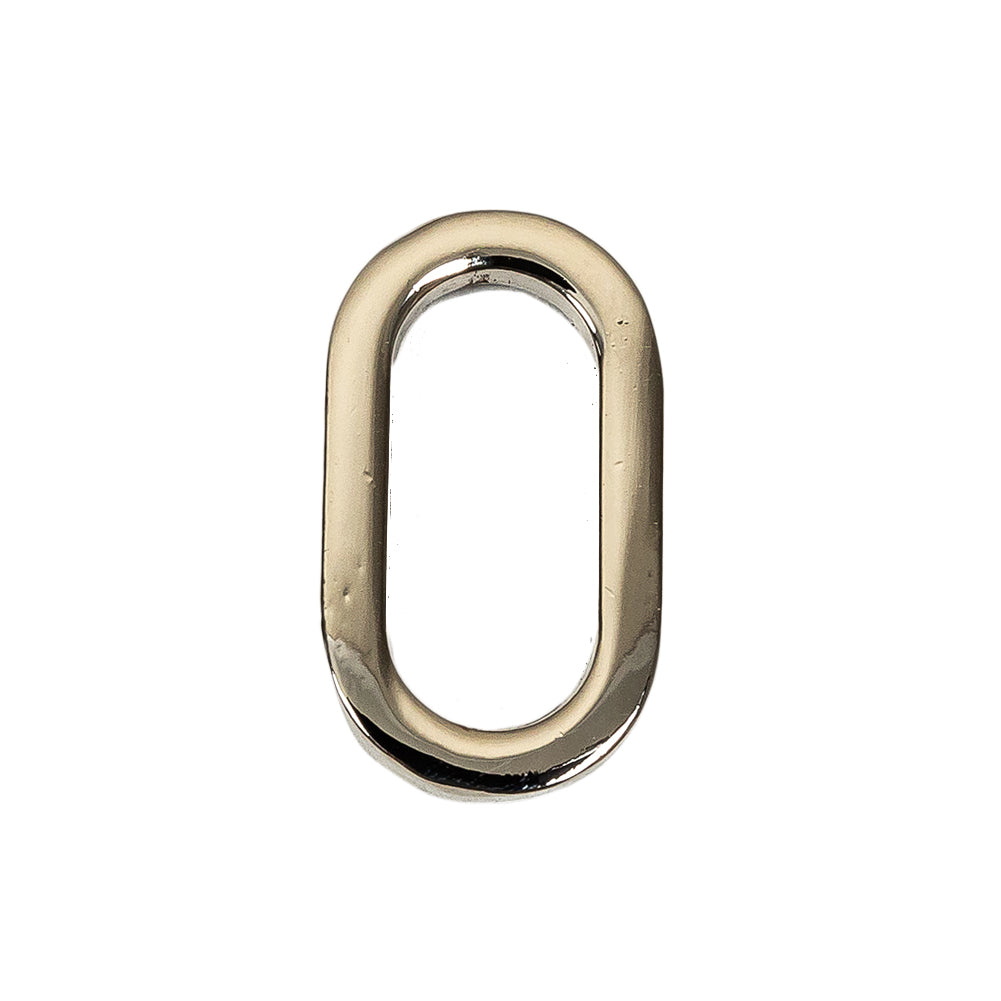 Silver Metal Oval Ring - 1