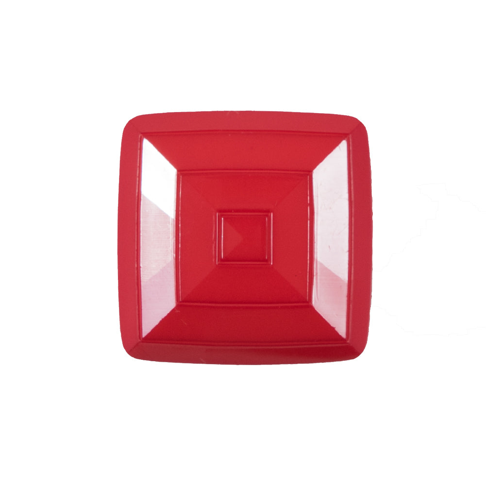 Italian Flame Scarlet Square Plastic Button - 36L/23mm - Joann Fabrics