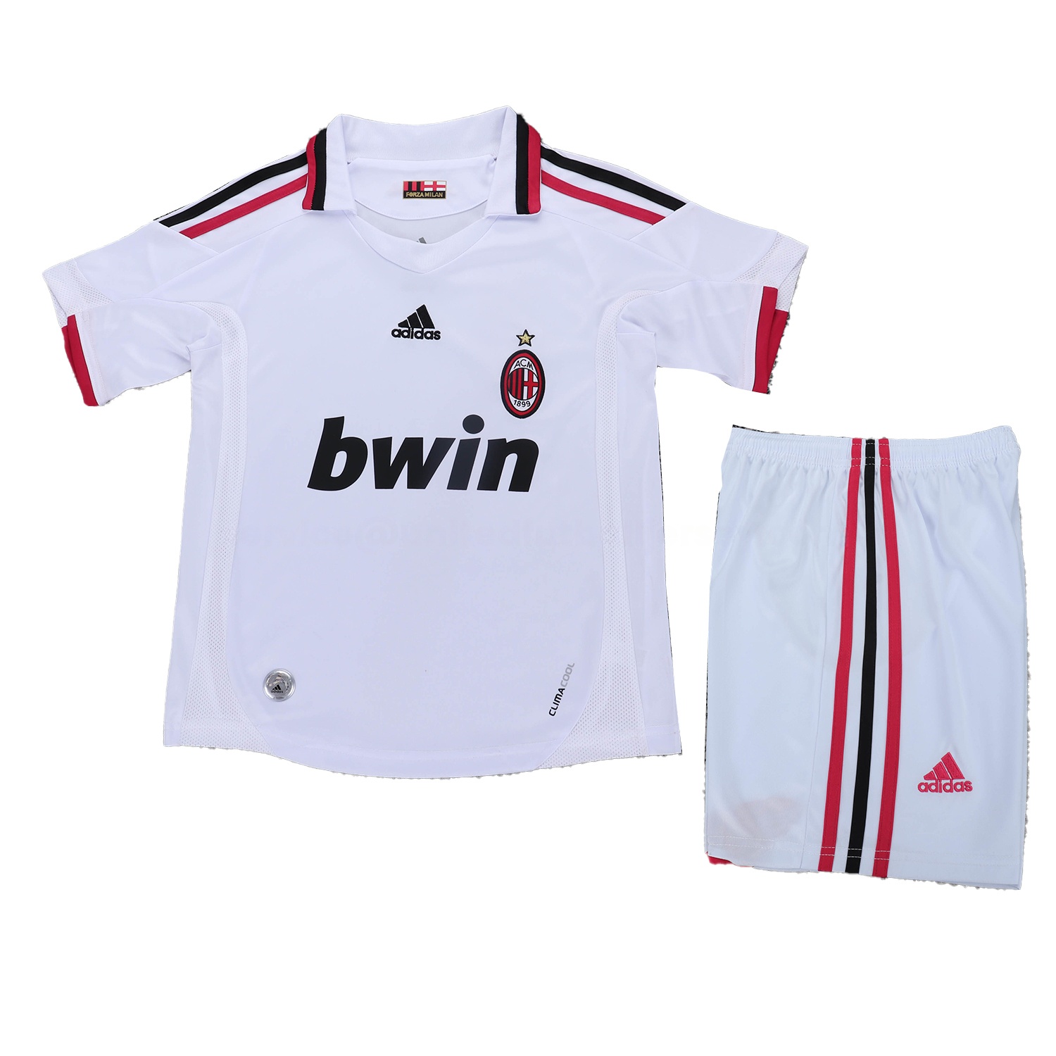 Retro AC Milan 2009-10 Away White Kids Kit - UnitedFutballJersey