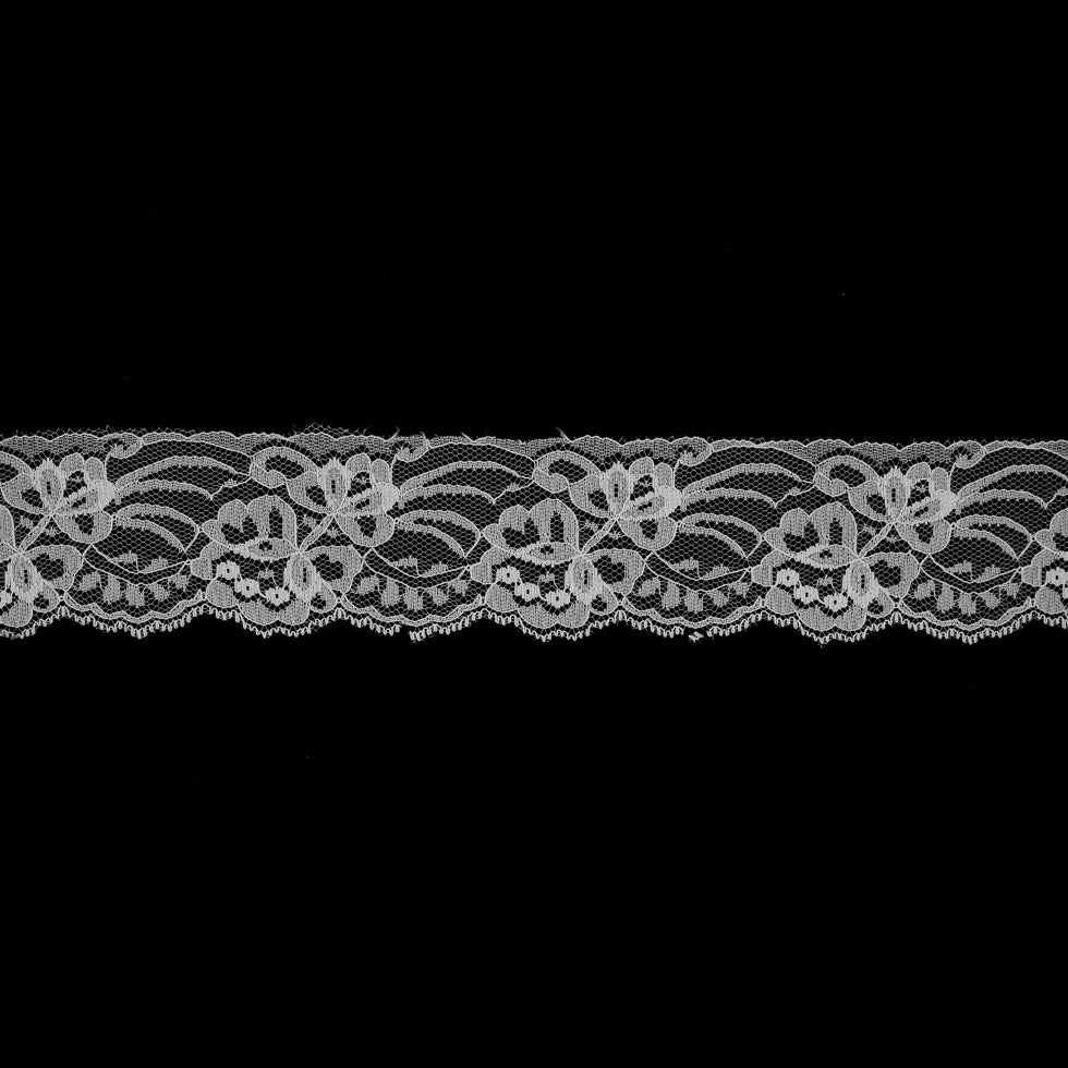 Off-White Laced Netting Trim - 2.5