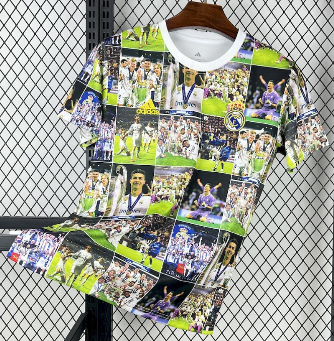 2025/2026 Real Madrid Ronaldo Champion Edition Football Jersey 1:1 Thai Quality