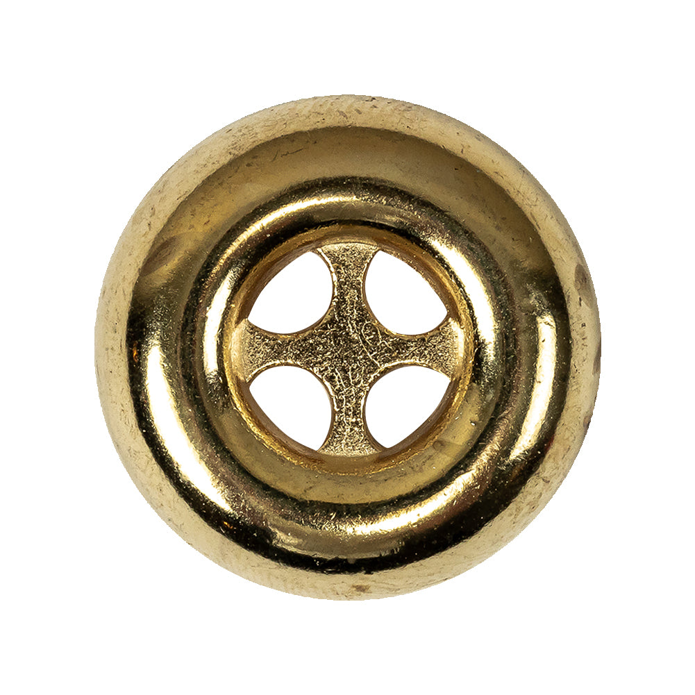 Italian Gold 4-Hole Deepwell Metal Button - 44L/28mm - Joann Fabrics