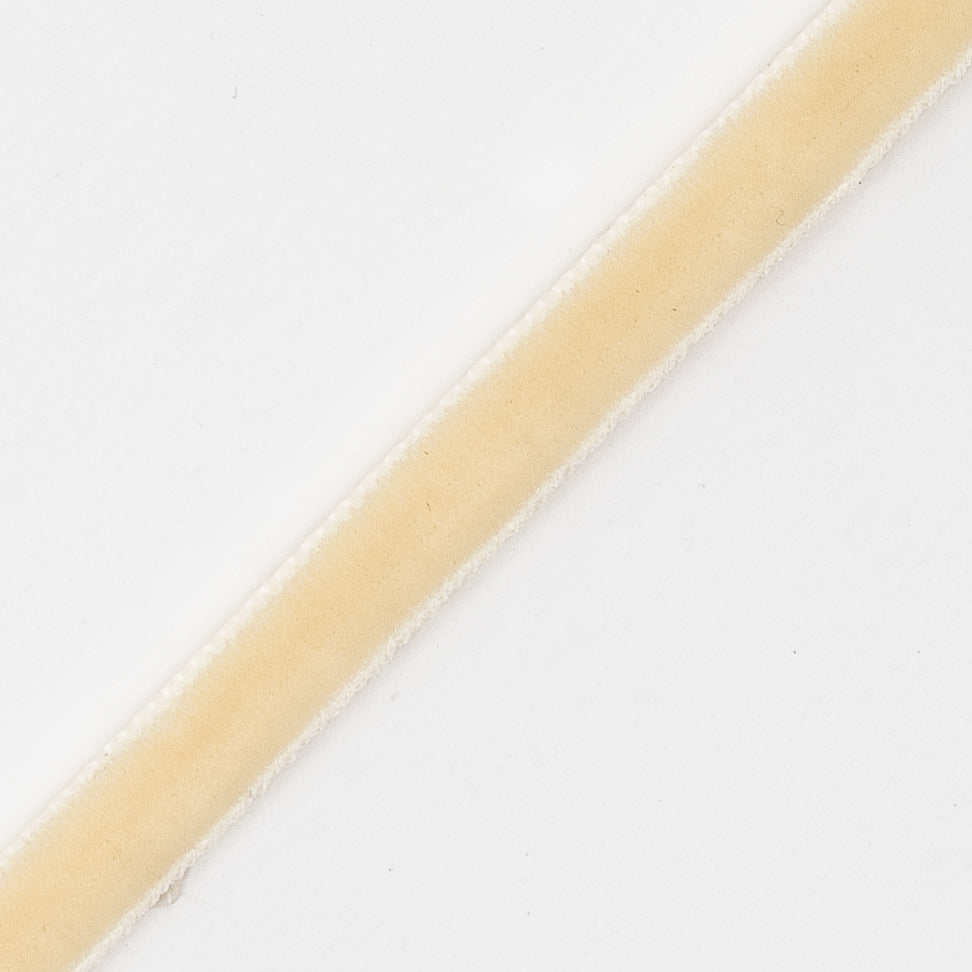 Ivory Double Face Velvet Ribbon - 1/8