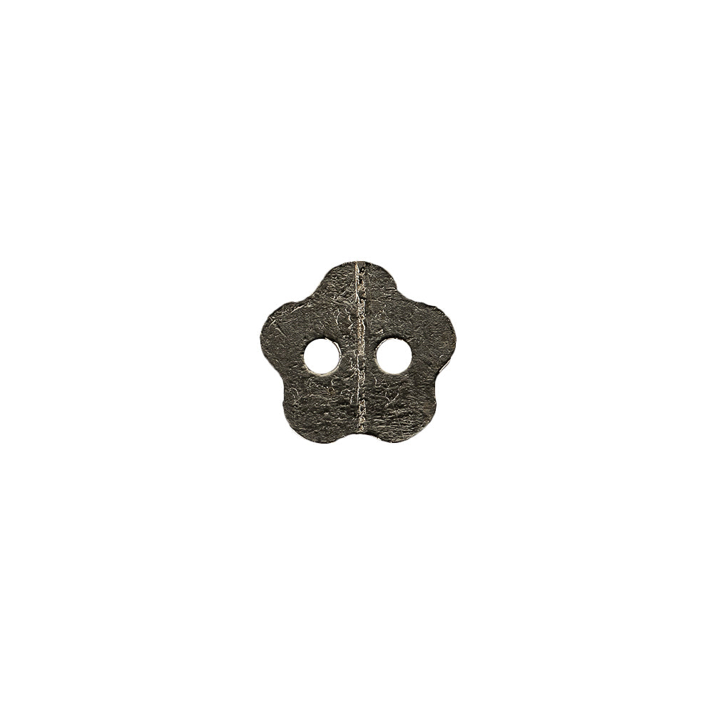 Nickel Nailshead Textured 2-Hole Metal Flower Button - 17L/10.5mm - Joann Fabrics