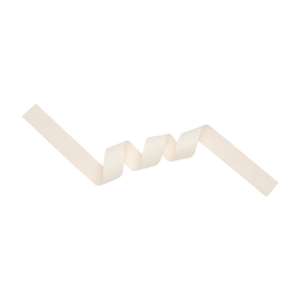 Tilly Ivory Pearl Herringbone Cotton Twill Tape - 20mm - Joann Fabrics