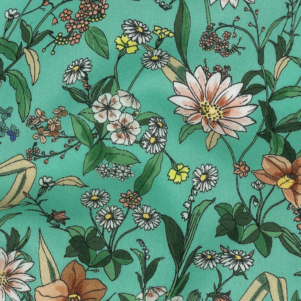 Mood Exclusive Aqua Garden of Gems Cotton Voile - Joann Fabrics