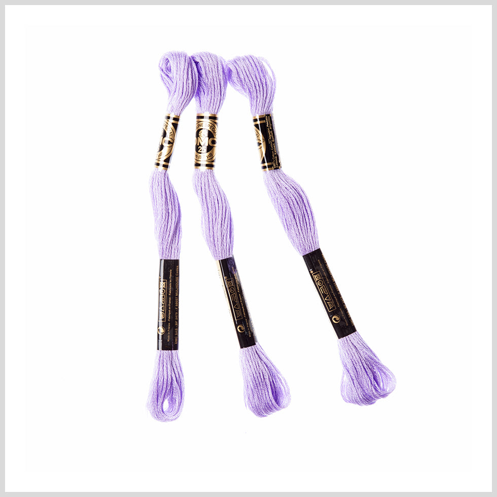 3-Pack DMC Size 6 Embroidery Floss #210 Medium Lavender - Joann Fabrics