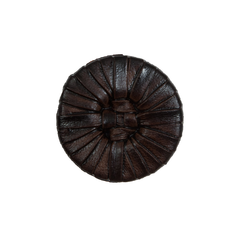 Brown Faux Leather Plastic Button - 34L/21.5mm - Joann Fabrics