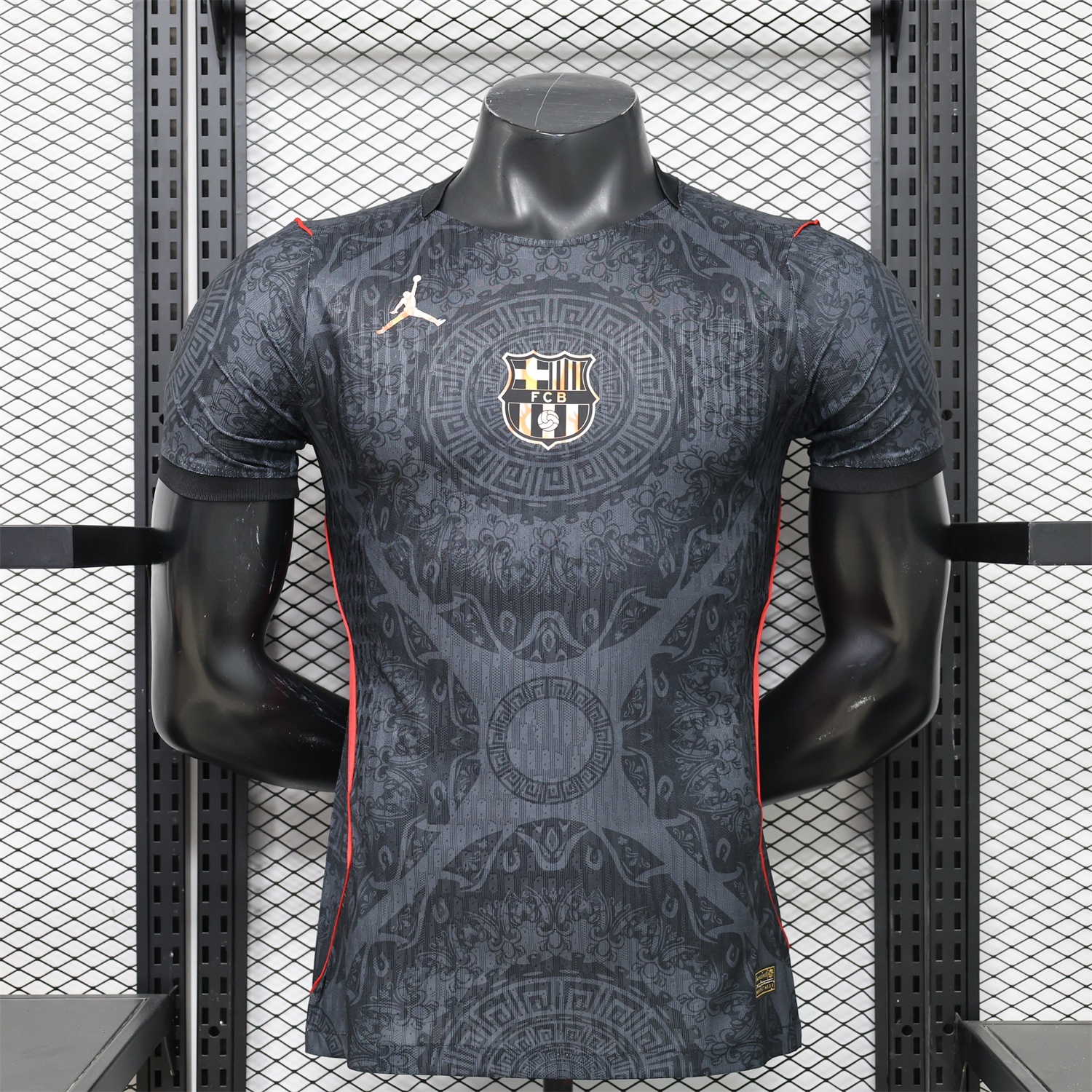 Barcelona 25-26 Jordan Black Special Jersey - Player Version - UnitedFutballJersey