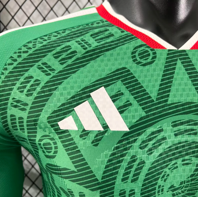 2026 Player Version Long Sleeve Mexico Home Football Shirt 1:1 Thai Quality