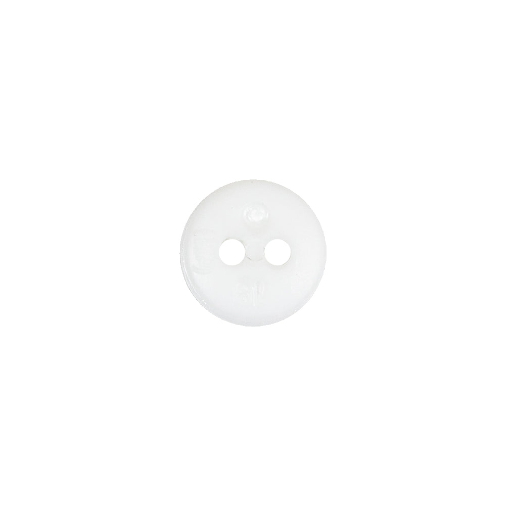 White Sawtooth Rim Plastic 2-Hole Button - 18L/11.5mm - Joann Fabrics