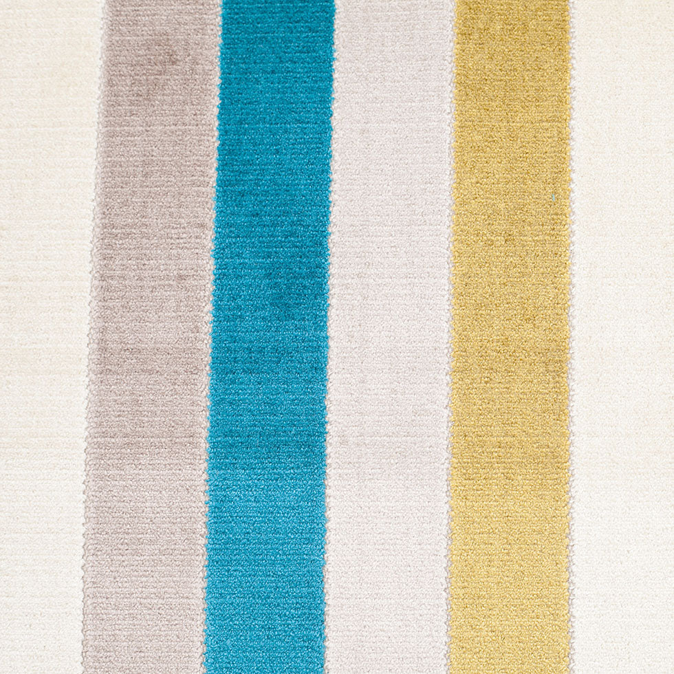 Green/Blue Striped Polyester Blended Velvet - Joann Fabrics