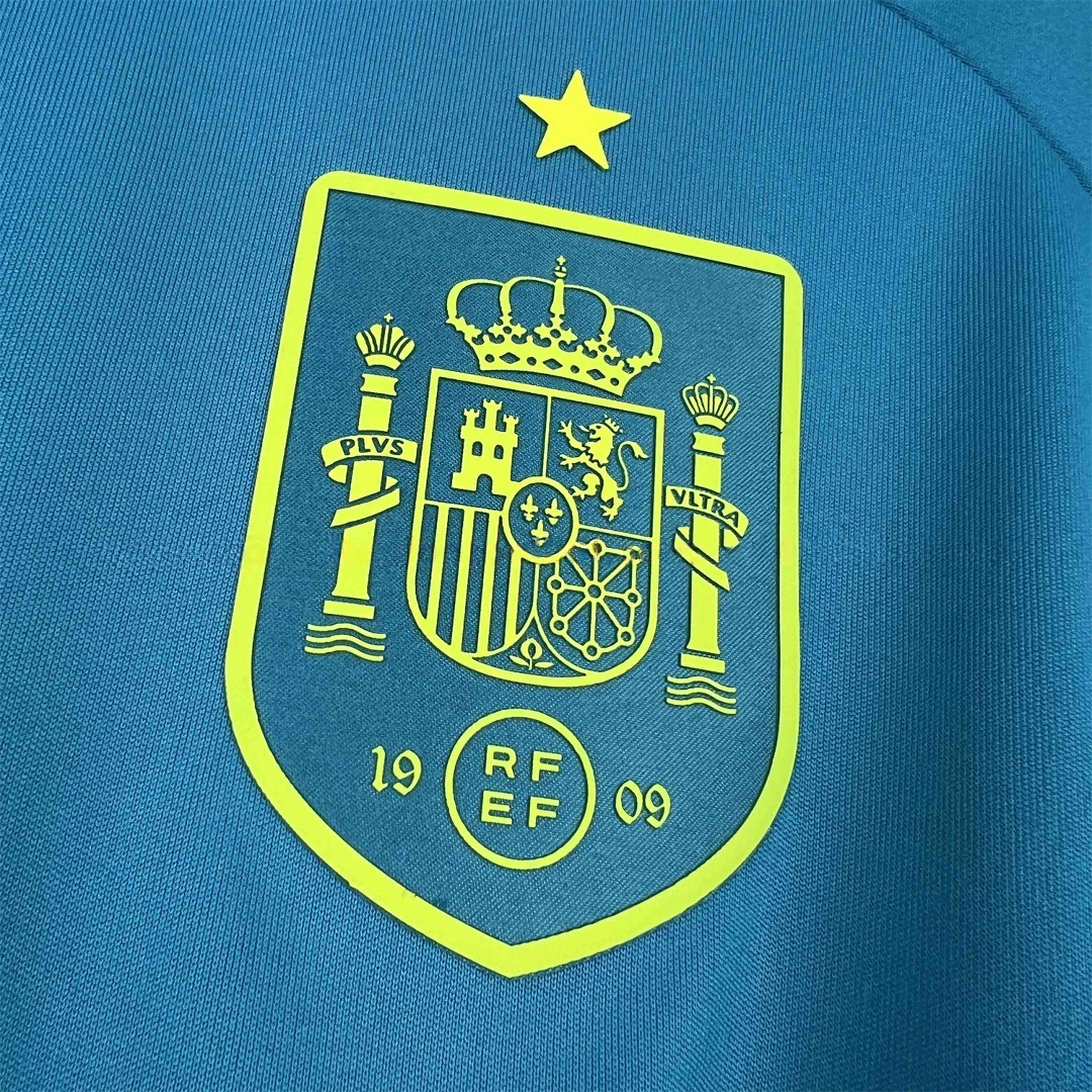 Spain 2026 Goalkeeper Blue Jersey - Fans Version - UnitedFutballJersey