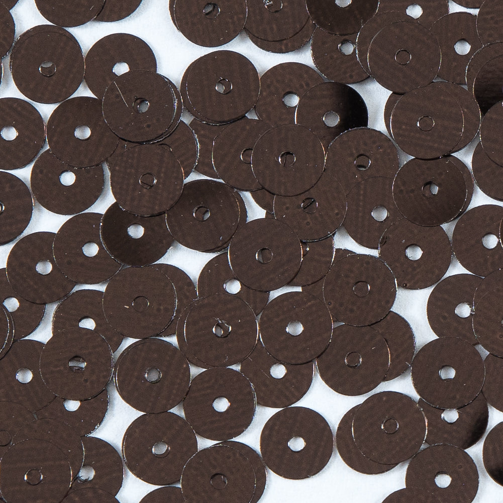 Bag of Brown Color Loose Sequins with Silver Back - 6mm - Joann Fabrics