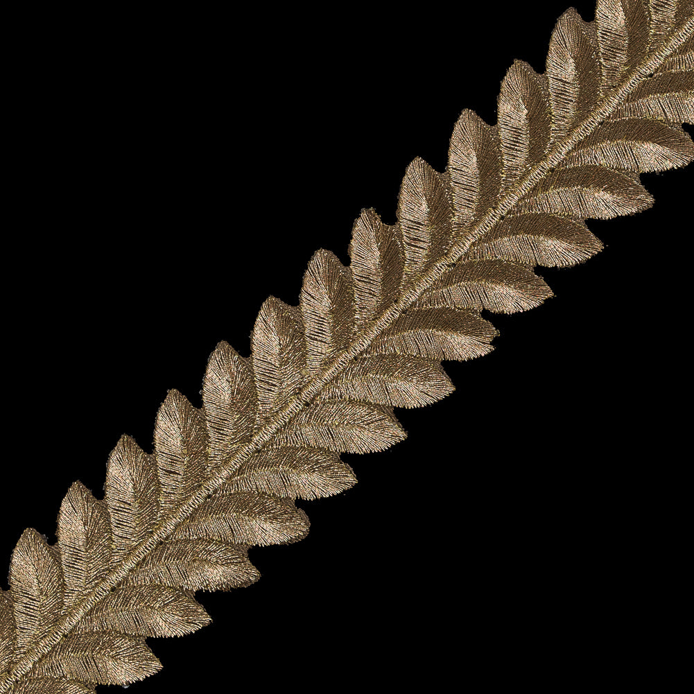 Metallic Copper Iron-on Leaf Trim - 1.25
