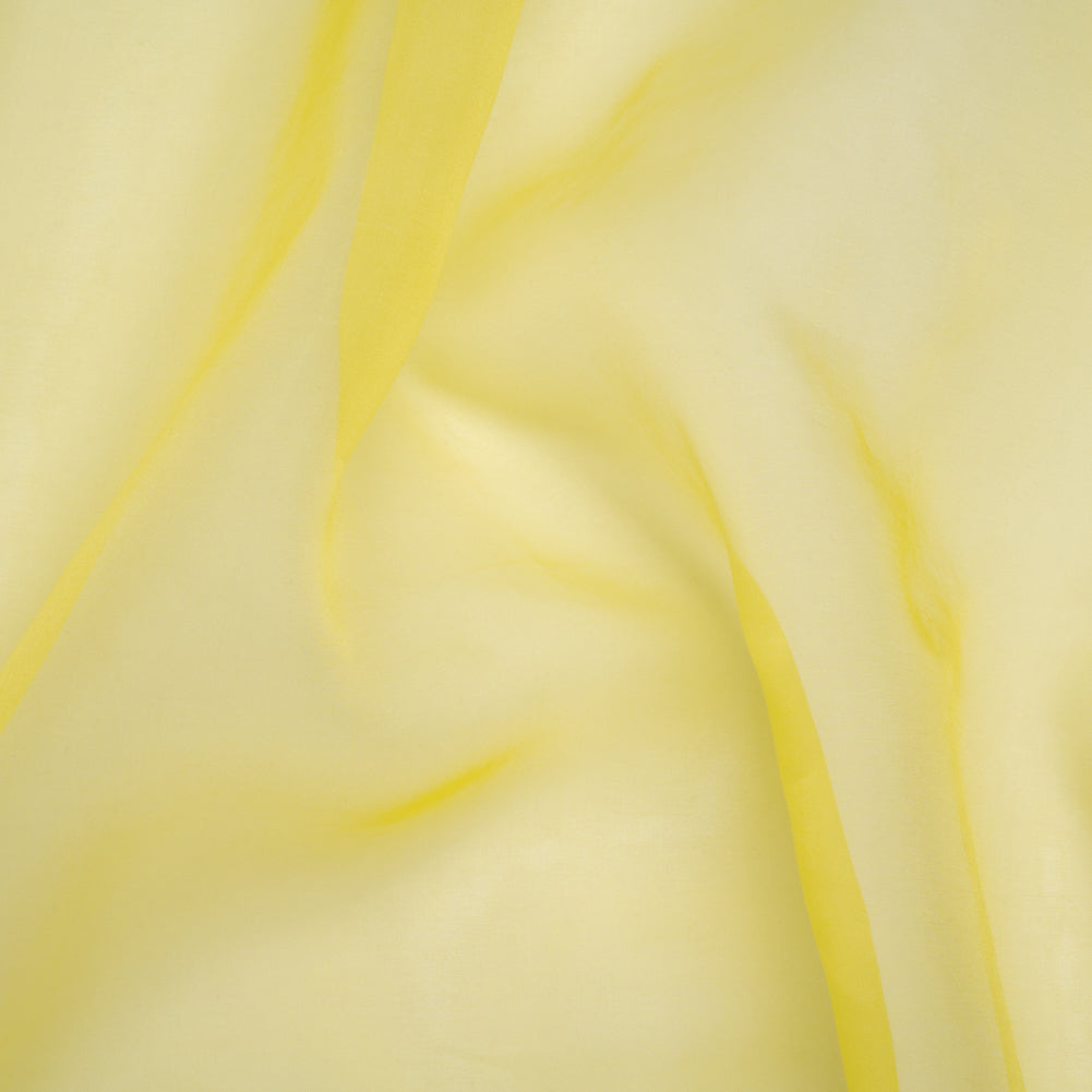 Silk Organza - Lemon Yellow - Famous Australian Designer Deadstock - Joann Fabrics