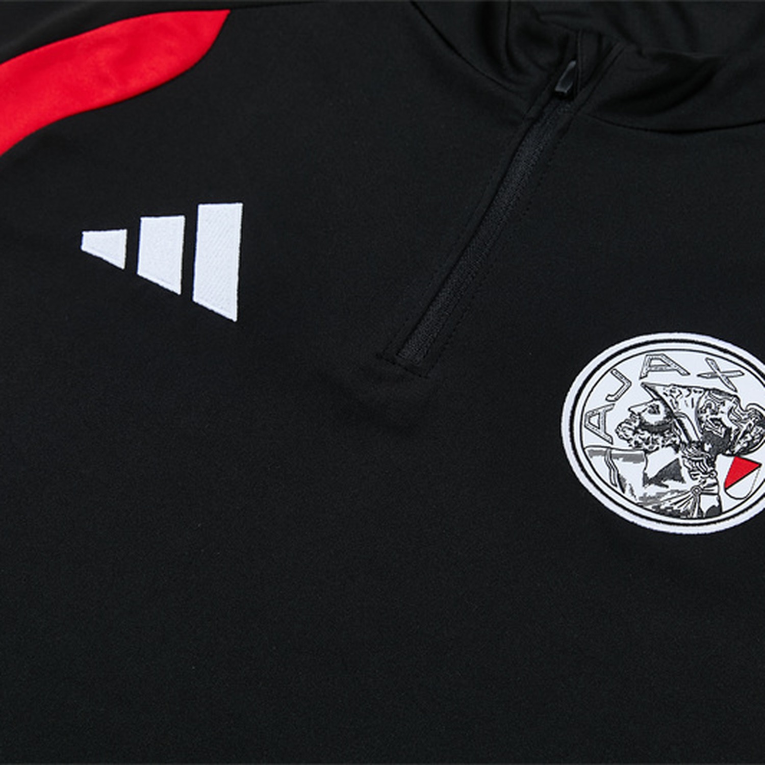 Ajax 26-27 Kids Long Sleeve Training Set - Black Top & Black Pants - UnitedFutballJersey