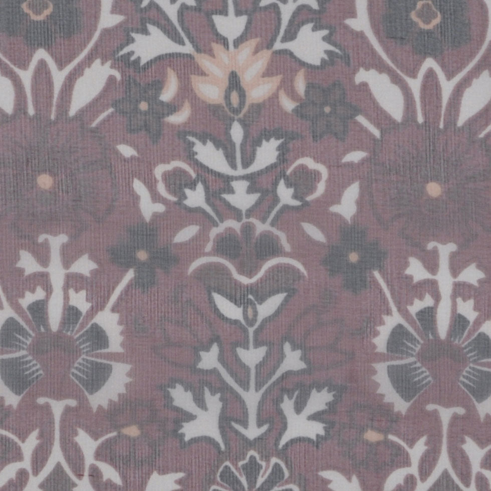 Mauve/Black/Peach/Cream/Chocol Paisley Print - Joann Fabrics