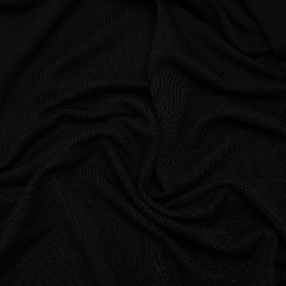 Stretch Rayon Jersey - Black - Designer Deadstock - Joann Fabrics