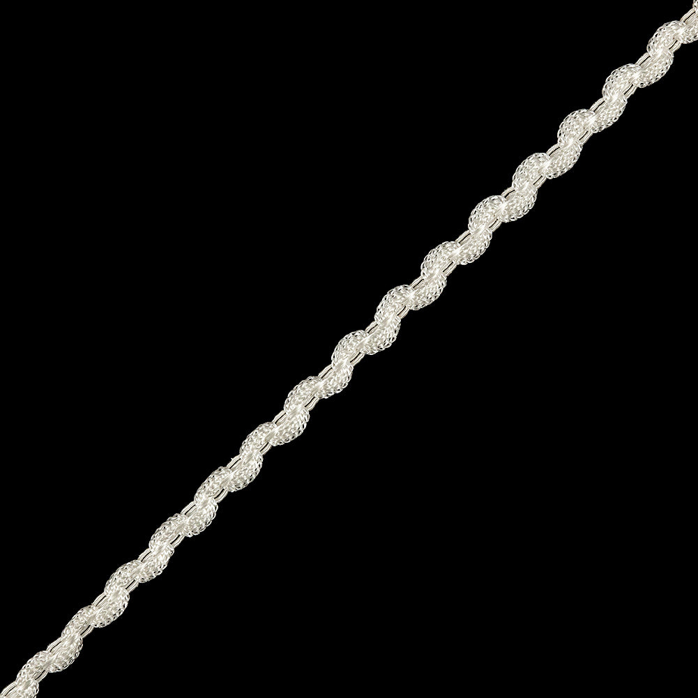 Lustrous Ivory Gimp Braided Cording - 0.375