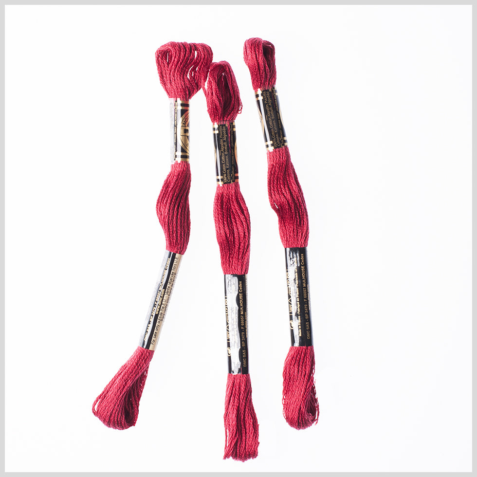 3-Pack DMC Size 6 Embroidery Floss #816 Garnet - Joann Fabrics