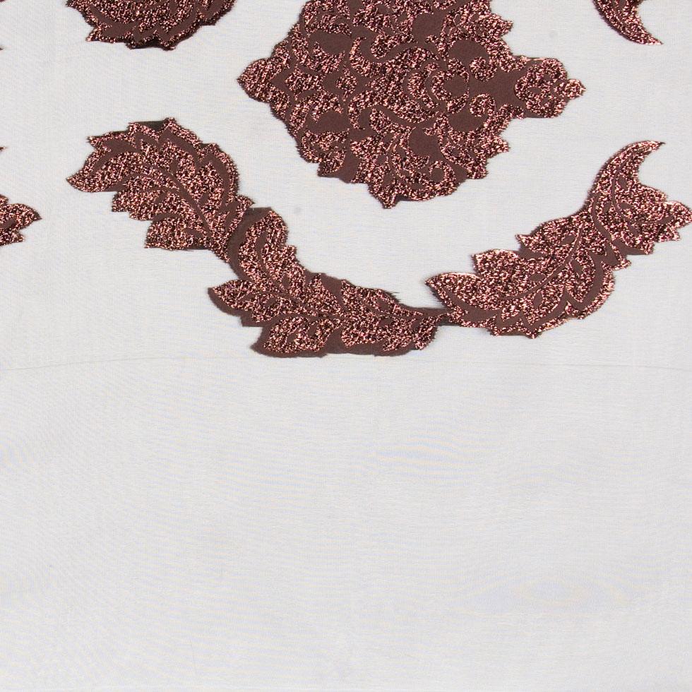 Chocolate/Copper Damask Sheer - Joann Fabrics