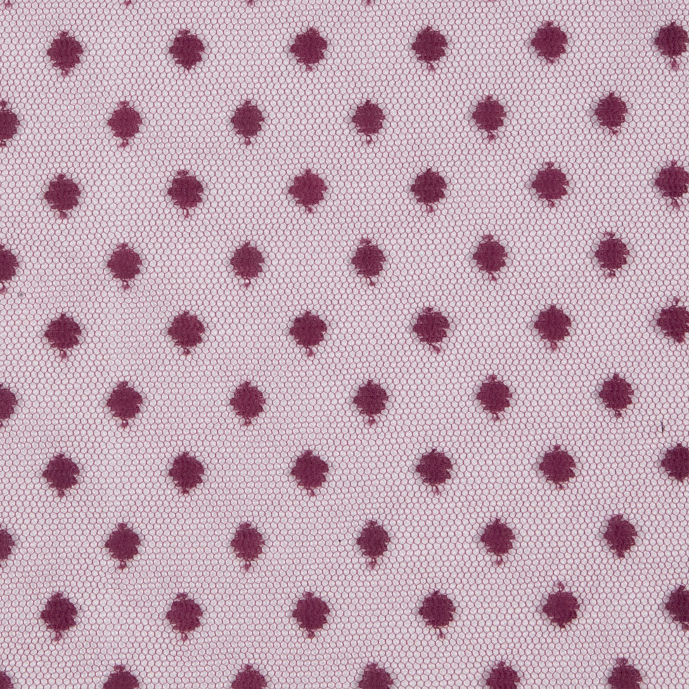 Polka Dots Tulle Crinoline - Burgundy - Joann Fabrics