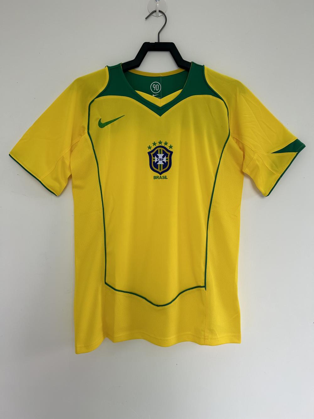 2004 Retro Brazil Home Soccer Jersey 1:1 Thai Quality