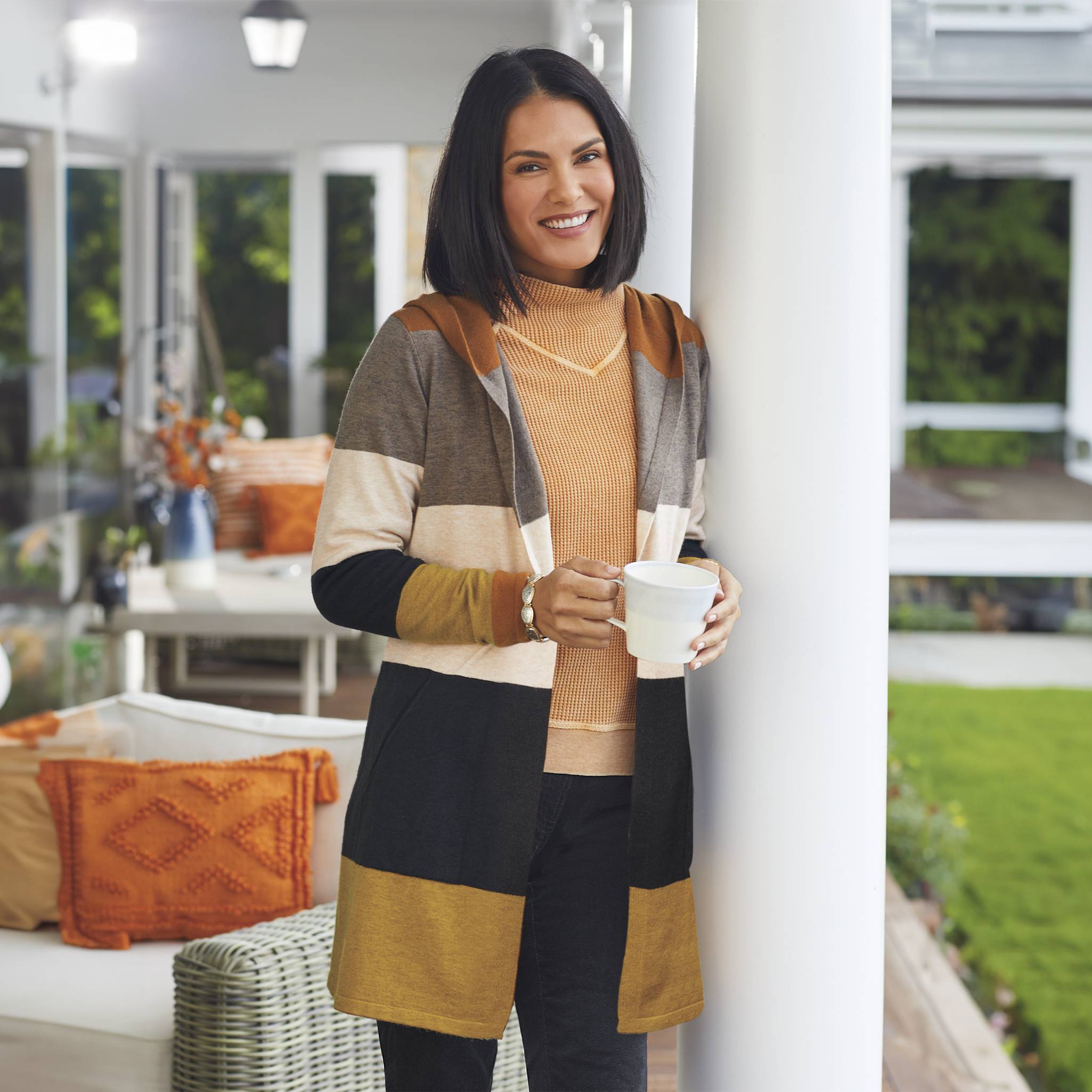 Colorblock Hoodie Cardigan - Northstyle Catalog