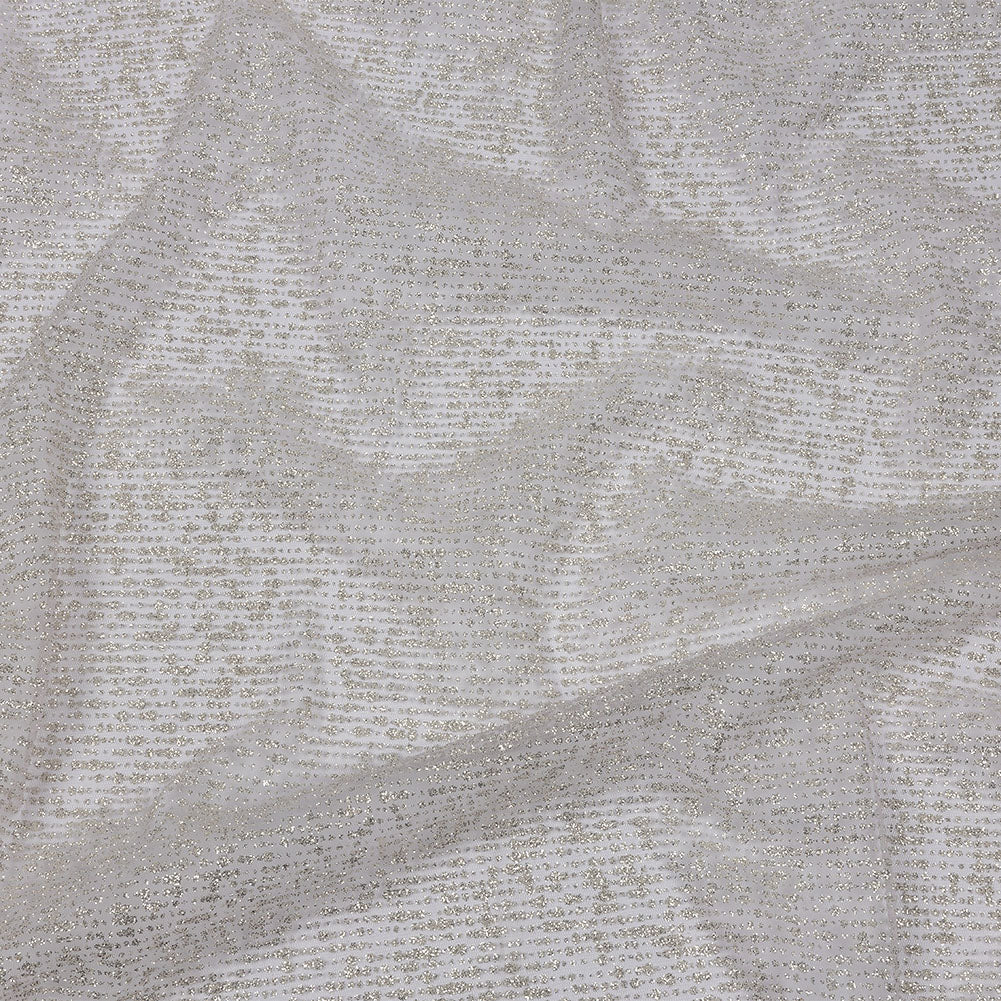 Glitter Tulle - Lilac and Silver Abstract Striations - Flare Collection - Joann Fabrics