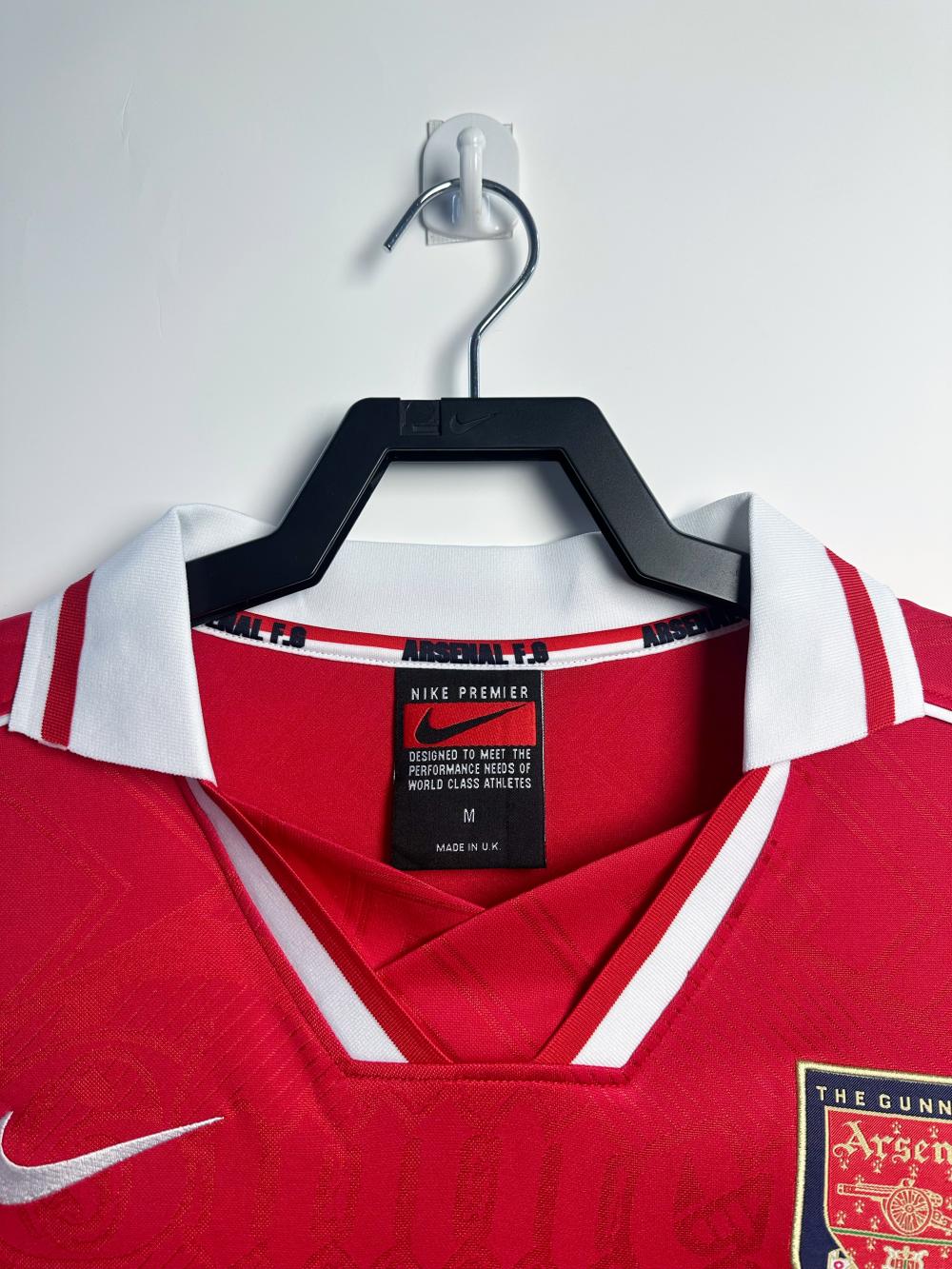 1996-1997 Retro Long Sleeve Arsenal Home Football Shirt 1:1 Thai Quality