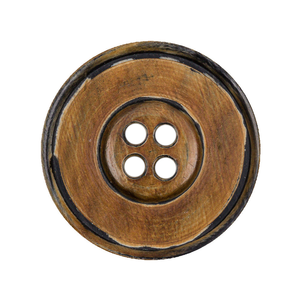Brown Horn Coat Button - 44L/28mm - Joann Fabrics
