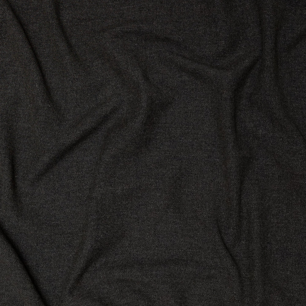 Donna Karan Italian Olive Herringbone Stretch Brushed Wool Woven - Joann Fabrics