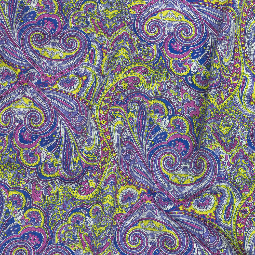 Mood Exclusive Lavender and Cool Gray Curling Convolutions Stretch Cotton Sateen - Joann Fabrics