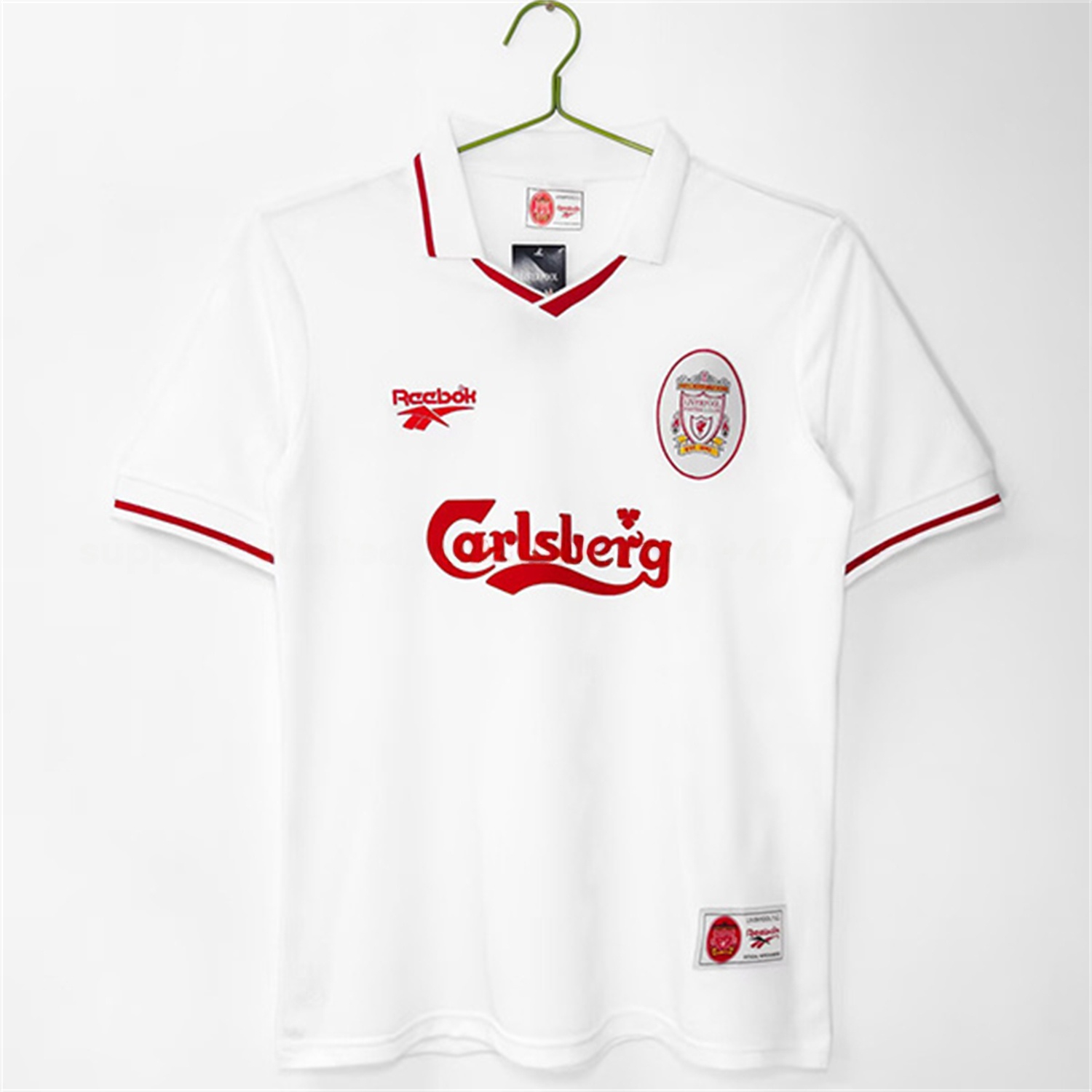 Retro Liver.pool 1996-97 Away White Jersey - UnitedFutballJersey