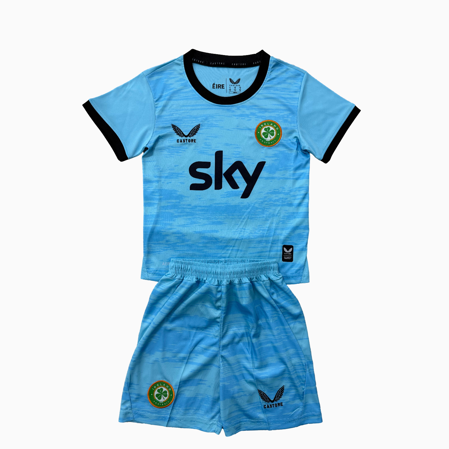 Ireland 2026 Blue Goalkeeper Men's Adult Jersey Set - Fans Version - UnitedFutballJersey