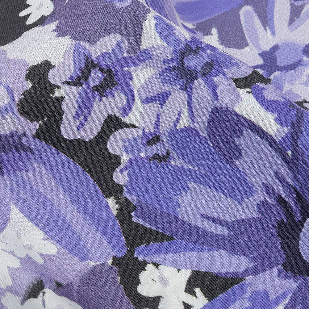 Stretch Cotton Poplin Print - Blue Floral - Mood Exclusive Freya's Passion - Joann Fabrics