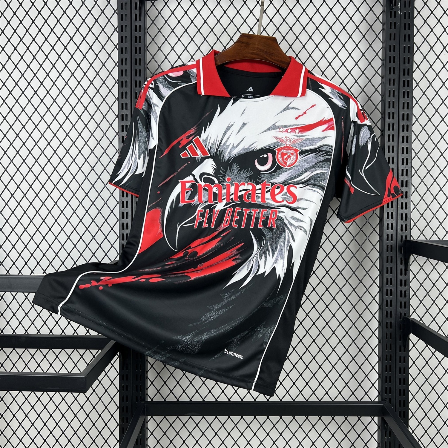 Benfica 25-26 White Eagle Black Special Jersey - Fans Version - UnitedFutballJersey