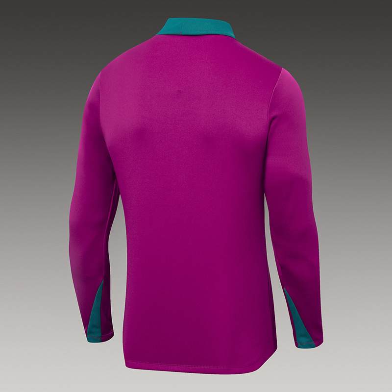 2024/2025 Psg Paris Saint-Germain Half-Pull Training Suit Rose Red Set